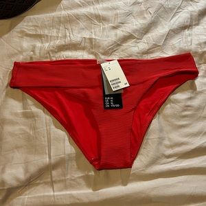 Red bikini bottom